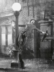 SINGING in the RAIN – Gene Kelly Dancing Art Print Poster Poster Picture NEW