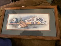 Baseball Decor «Big Hit» Sport Theme Ready Hang 20.5″ Wide, Glenda Brown