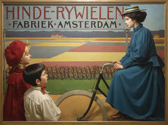 17715.Wall Decor Poster.Interior Art.Bicycle Factory Dutch Ad Hinde-Rywielen