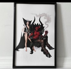 Darkness Legend Movie Poster Devil Pinup Girl Horror Art Poster Satan Devilish