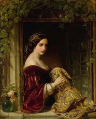 oil painting handpainted on canvas «Waiting «