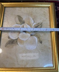 Set of 2 Gold Framed Floral Prints Magnolia Janine’s Garden Bela Bodo Wall Art