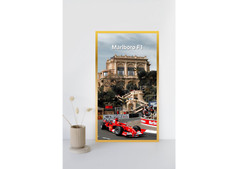 Vintage F1 Marlboro Racing Poster Set of 5 – Wall Art Prints – Retro Home Decor