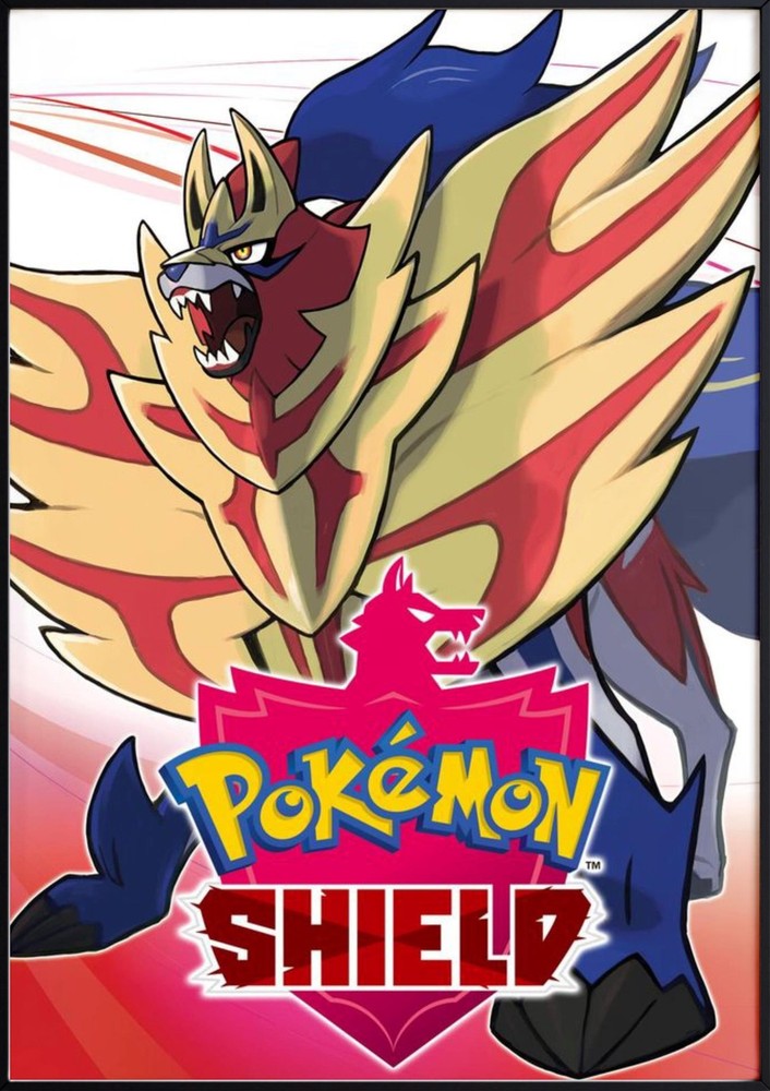 Pokemon Shield Video Game Poster | Matte Canvas Print – Multiple Sizes