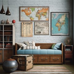 Military Decor Morse Phonetic Alphabet Poster – Pilot Gifts for Men Cave – Av…