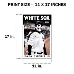 Papa Emeritus IV Ghost 1986 Baseball Card Poster – 11×17 in.