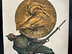 Original 1915 French WW1 Propaganda Poster «For France Deposit Your Gold»