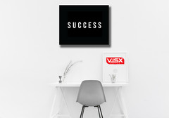 SUCCESS Canvas Print PreStretched Motivational quote success INSPIRATION words