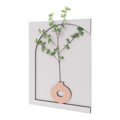 20W Plants Decor Electric Sandstone Painting Wall Decoration with LED Light