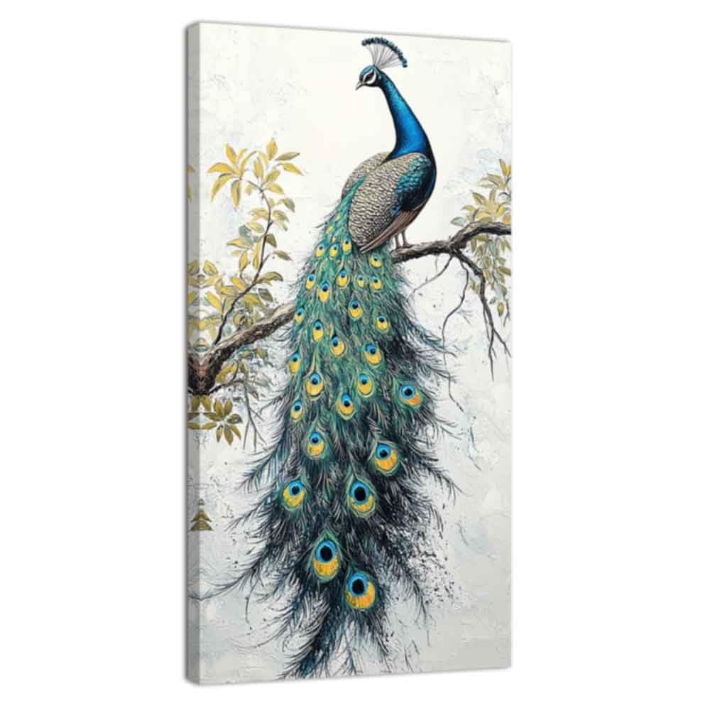 Peacock Wall Art Beautiful Peacock Feather Canvas Prints Peacock Birds on the…