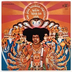 Jimi Hendrix Axis: Bold As Love Album Cover Art Print 11-1/2”x 11-1/4” Mounted
