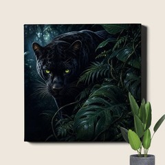 black_panther_green_eyes_jungle