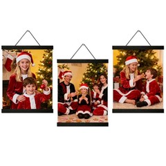 3 Pack Magnetic Poster Hanger Frame 12 inch Black,12×16 12×18 12×20 12×24 Woo…