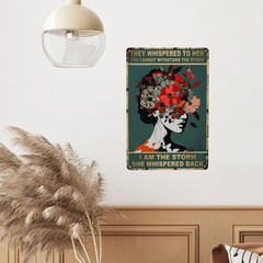 Storm Butterfly Tin Metal Signs Poster 8X12IN – «I Am The Storm» Inspirational
