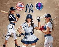 Melania Trumpe as a NY Yankees. Baseball 8×10 Print.