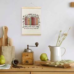 Bookish Reading Nook Corner Poster Hanger Frame, Books Floral Flowers Hanging…