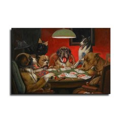 CZOUU Coolidge Dogs Playing Cards 24″L x 16″W, Vibrant and diverse colors