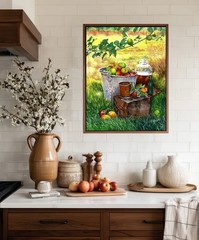 Falling For Apples, Pat Konicki, Wall Decor Art Print Poster 14″ x 11″ 1459