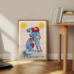 Cerberus II heart Aesthetic Wall Art, Minimalist Poster for Bedroom Living Room
