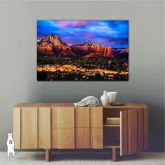 Sedona, Arizona at Night – Photography Prints – Red Rocks Decor – Southwestern