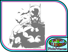 Batman M Vinyl Sticker Wall Poster Art Bedroom DC Comics Car Bike Window Movie