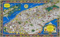 Wondrous Isle Of Manhattan – 1926 – Pictorial Map Poster