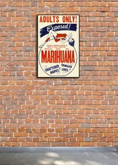 1930s «Marijuana Exposed» Vintage Style Adult Movie Poster – 24×36