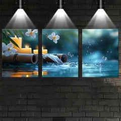 3pcs Peaceful Yoga Natural Scenery Zen Wall Art Canvas Unframed/Framed