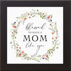 Blessed to Have a Mom Like You – Framed Mother’s Day Wall Art Gift – Summer Snow
