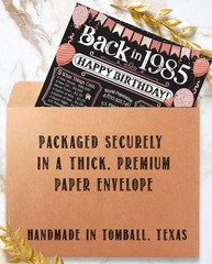 41st Birthday Decorations 1985 Back in 1985 Poster 11×14 Unframed Party Gift