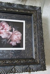 Frame & Peony,8×10 Ornate Frame,Art Print,Victorian,Cottage,Goth,Event,Baroque