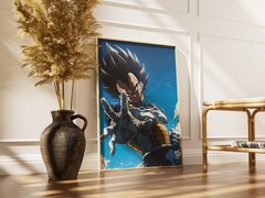 Vegeta Dragon Ball Z Anime Poster Print Saiyan Prince Wall Art Decor DBZ Super