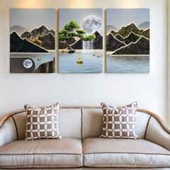3 Pieces Modern Mountain Landscape Large Wall Art Set for Bedroom Set Of 3