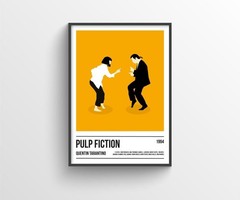 Pulp Fiction Poster Art Print, Tarantino Poster Print,Movie Print, Film Wall Art
