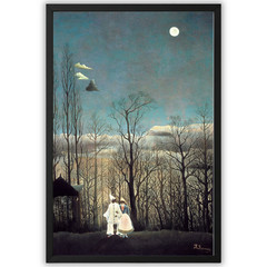 Henri Rousseau Wall Art Framed 11×17 Moonlight Forest Painting Print Decor