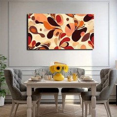 Composed Of Various Irregular Color Blocks Unframed Canvas Painting for Living