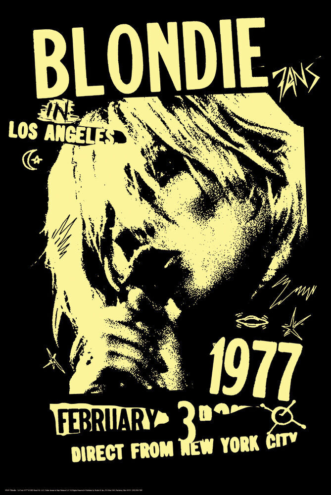 Poster Blondie Los Angeles Tour 1977