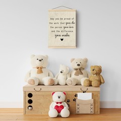 Inspirational Poster Hanger Frame For Office,Positive Affirmations Wooden Pos…