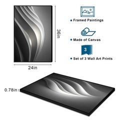 Large Frame Modern Abstarct Wall Art for Living Room, Minimalist Bright Style…