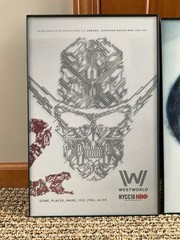 3 Original Westworld 2016 NYC Comic Con HBO Plastic Framed Poster Prints