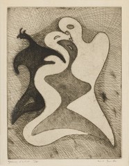 Max Ernst : Correspondances Dangereuses : 1947 Surrealist Etching Art Print