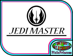 Star Wars Jedi Master W Vinyl Sticker Car Truck Window Wall Poster Art Movie