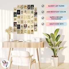 Vintage Wall Collage Kit – Mini Posters For Room Aesthetic, Cottage Core Wall…