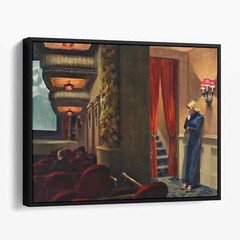 New York Movie 1939 by Edward Hopper Vintage America Canvas Print Wall Art