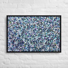Colorful glitter abstract 36×24-Framed Canvas Print