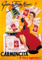 13293.Wall Decor Poster.Interior.Vintage Spanish Ad Carmencita Saffron Spices
