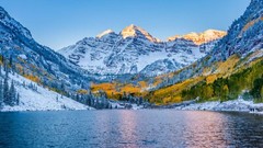 Rocky Mountain National Park Winter Scenery POSTER 24 X 18 Inches Wall Art