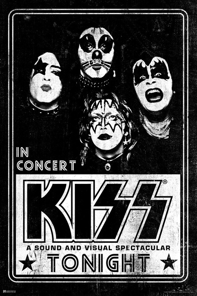 Kiss Live Concert Band Heavy Metal Music Merch 1970s Retro Vintage Poster 12×18