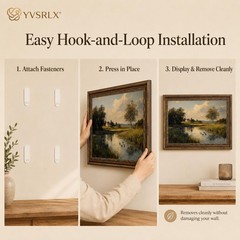 Framed Vintage Landscape Wall Art, 12×16 Inch Countryside Lake Decorative Pri…