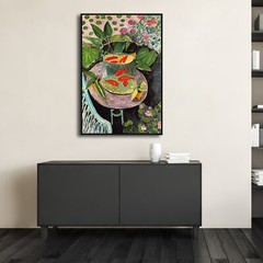 Framed Canvas Wall Art Goldfish by Henri Matisse Colorism Aesthetic Abstract Art